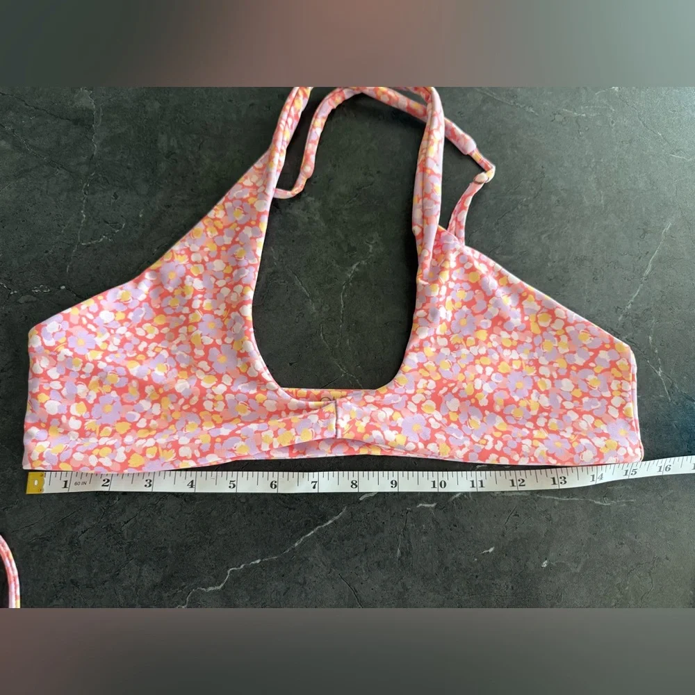 Kulani Kinis Pink and Yellow Floral Bikini - Picture 3 of 7
